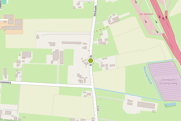 Ambulance-melding op meikade, Ederveen op 1 juni, kaart-overzicht
