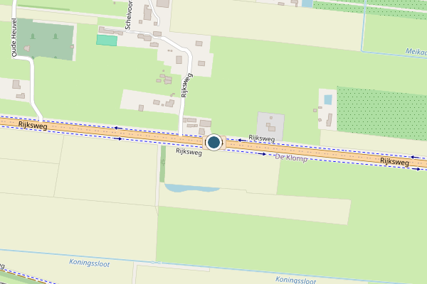 Politie-melding op N224 Li, Ederveen op 3 juni, kaart-overzicht