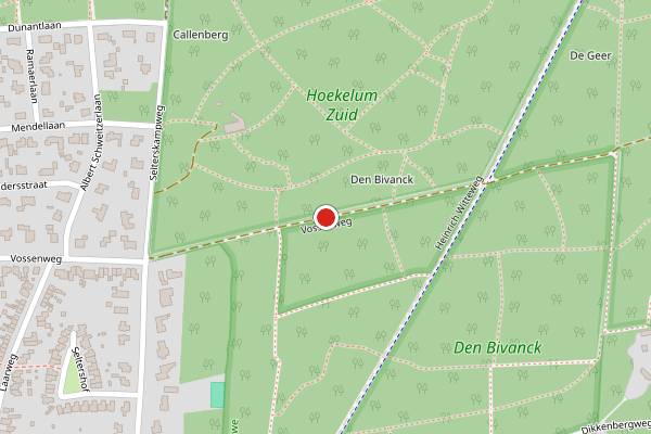 Brandweer-melding op Vossenweg, Bennekom op 9 juni, kaart-overzicht