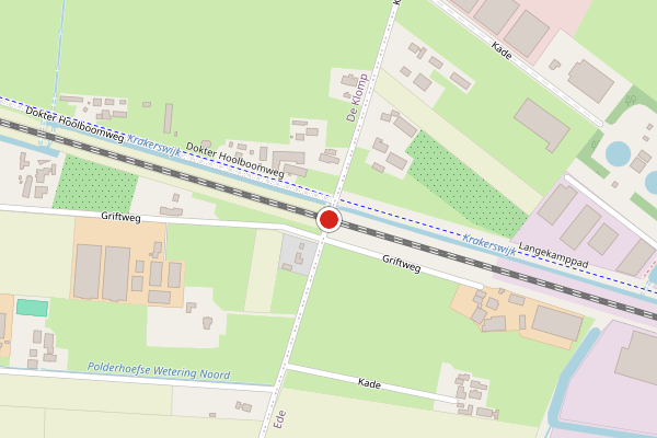 Brandweer-melding op Kade, De Klomp op 11 juni, kaart-overzicht