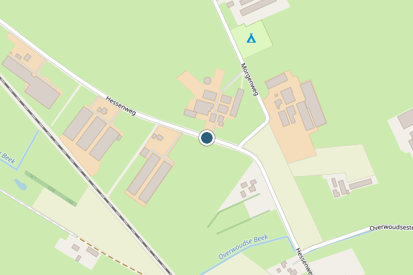Politie-melding op Hessenweg, Lunteren op 12 juni, kaart-overzicht