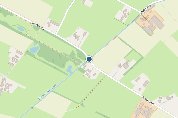 Politie-melding op Broeksteeg, Lunteren op 15 juni, kaart-overzicht