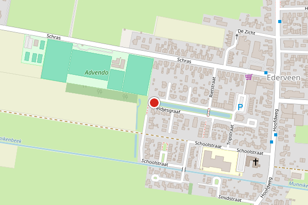 Brandweer-melding op Veldjesgraaf, Ederveen op 18 juni, kaart-overzicht