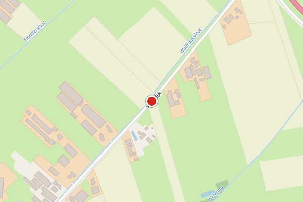 Brandweer-melding op Wolfsdijk, Ede op 18 juni, kaart-overzicht