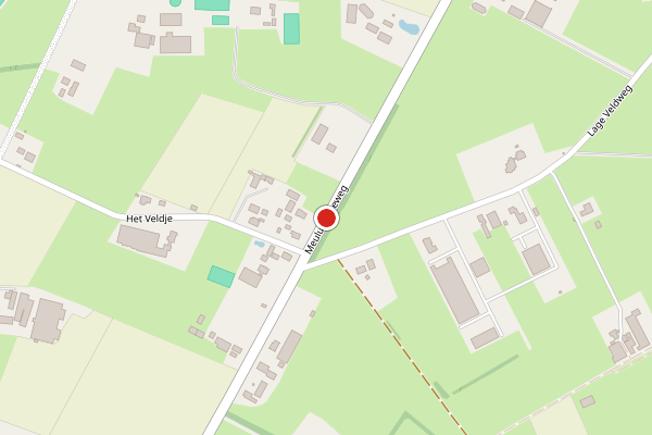 Brandweer-melding op Meulunterseweg, Lunteren op 19 juni, kaart-overzicht