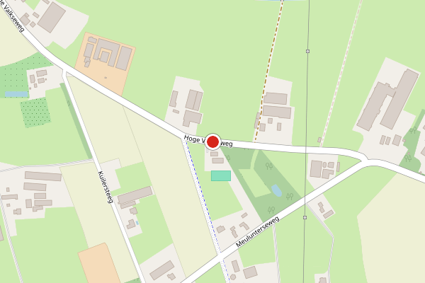 Brandweer-melding op Hoge Valkseweg, Lunteren op 21 juni, kaart-overzicht