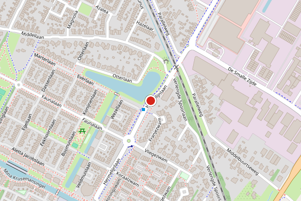 Brandweer-melding op Hermelijnlaan, Veenendaal op 23 juni, kaart-overzicht
