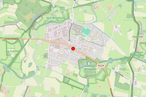 Brandweer-melding op Buursteeg, Renswoude op 29 mei, kaart-overzicht