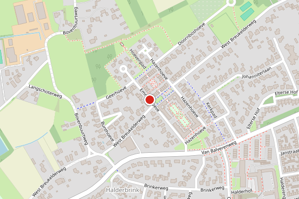 Brandweer-melding op Emmenhoeve, Bennekom op 26 juni, kaart-overzicht