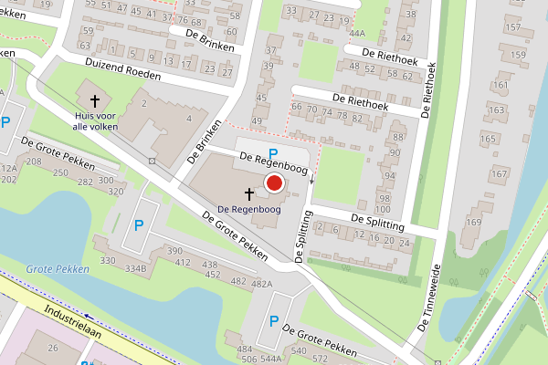 Brandweer-melding op De Grote Pekken, Veenendaal op 26 juni, kaart-overzicht
